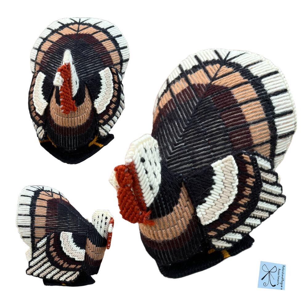 Yarn Art Creation Turkey Centerpiece Tabletop Home Decor